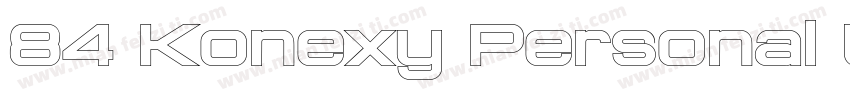 84 Konexy Personal Use字体转换